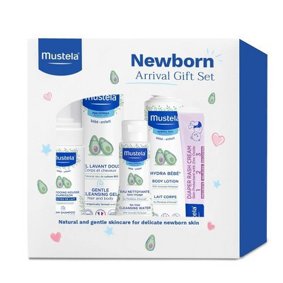 Mustela Newborn Arrival Baby Bath and Body Gift Set - 5ct | Target