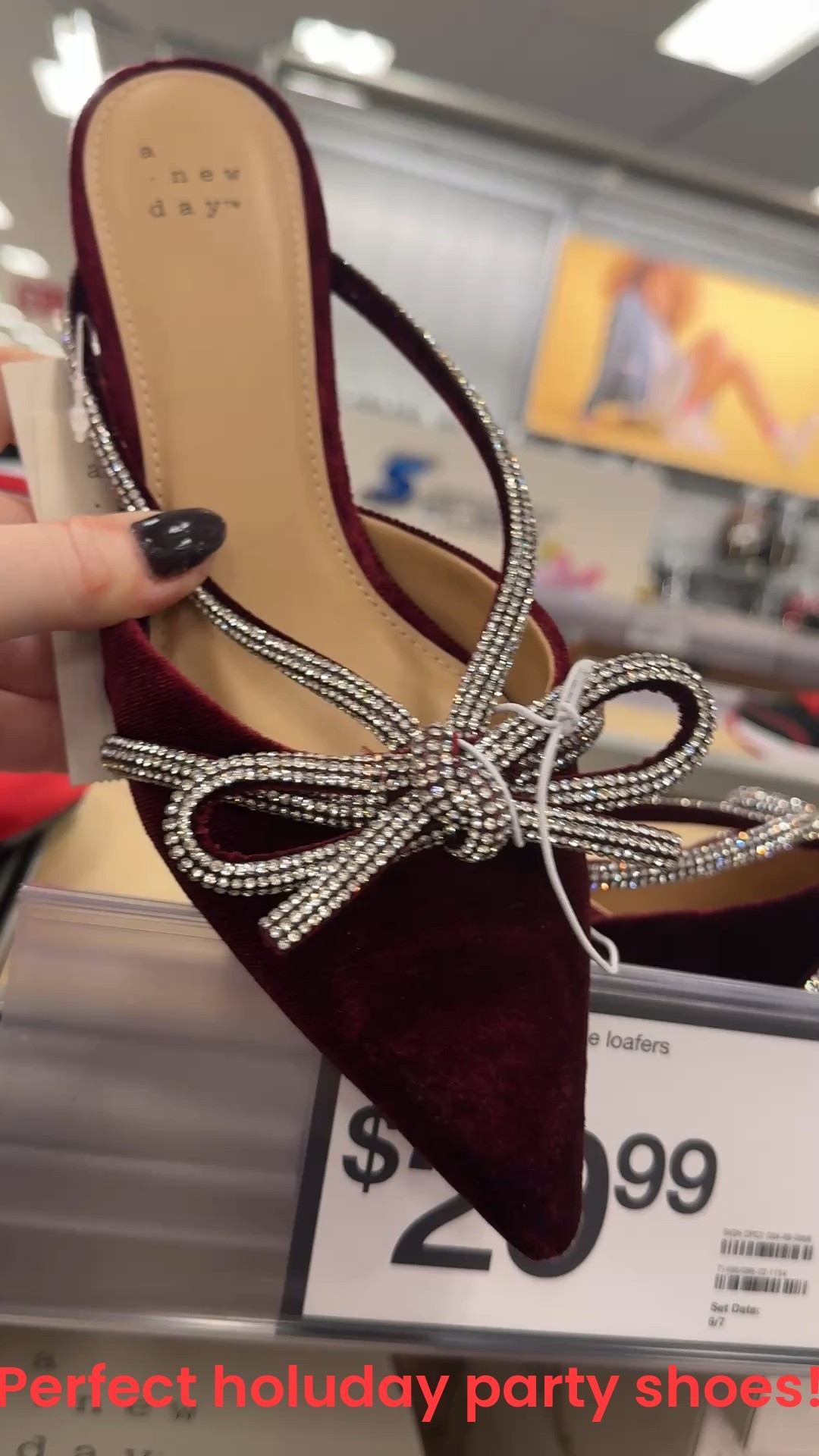 These sparkling kitten heels are so perfect for the upcoming holiday season!
They are a deep burgundy velvet. They have a kitten heel which is so comfortable and so current.
They are only $30!

Holidays, holiday outfits, shoes, parties, Target 

#LTKShoeCrush #LTKFindsUnder50 #LTKHoliday
