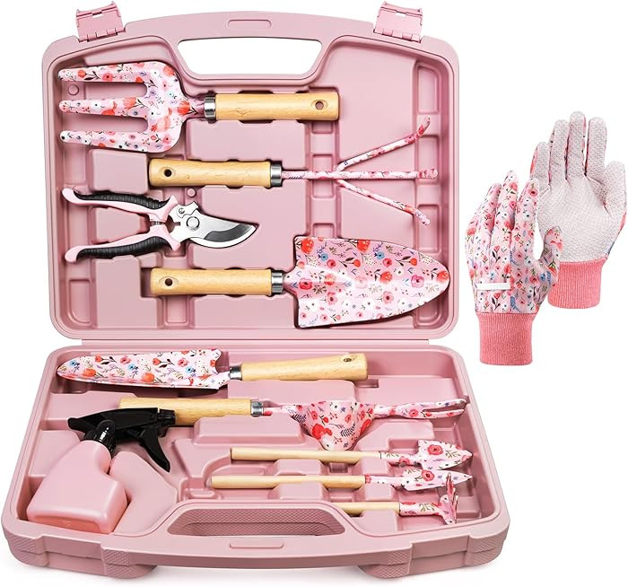 Grenebo 12-Piece Womens Gardening Tools Gift Set, Rust-Proof & Heavy-Duty Garden Tools with Durab... | Amazon (US)