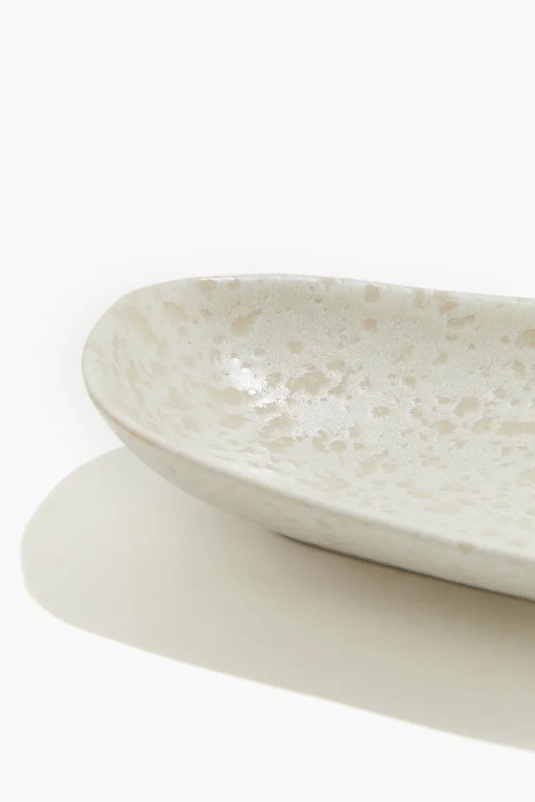 Reactive-glaze Serving Dish - White - Home All | H&M US | H&M (US + CA)