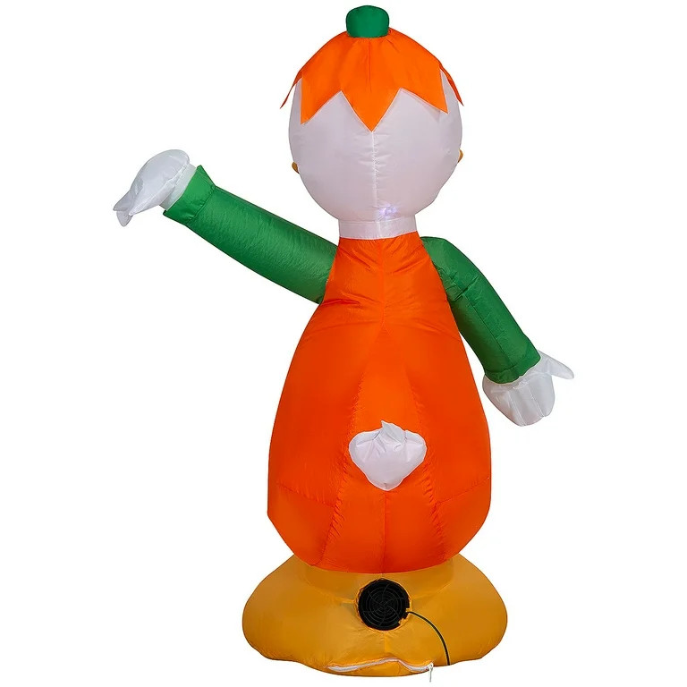 Gemmy 3.5 ft Airblown® Blowup Inflatable Donald Duck in Pumpkin Costume Outdoor Decoration - Ora... | Walmart (US)