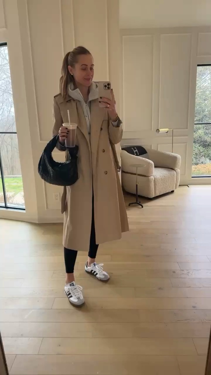 Fashion Jackson, fall outfit, trench coat, lululemon activewear, samba sneakers, athleisure 

#LTKOver40 #LTKFindsUnder100 #LTKActive