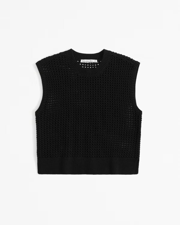 Crochet-Style Shell Top | Abercrombie & Fitch (US)