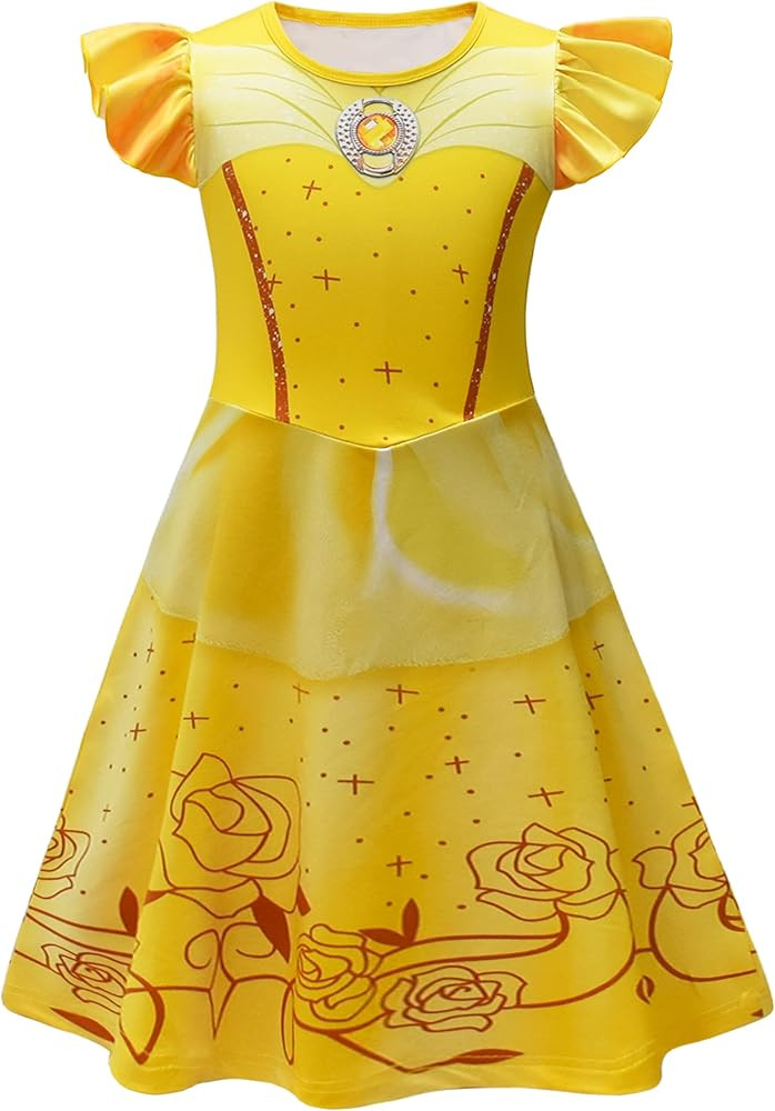 AOVCLKID Girls Princess Costume Halloween Birthday Party Dress Cosplay Outfits | Amazon (US)