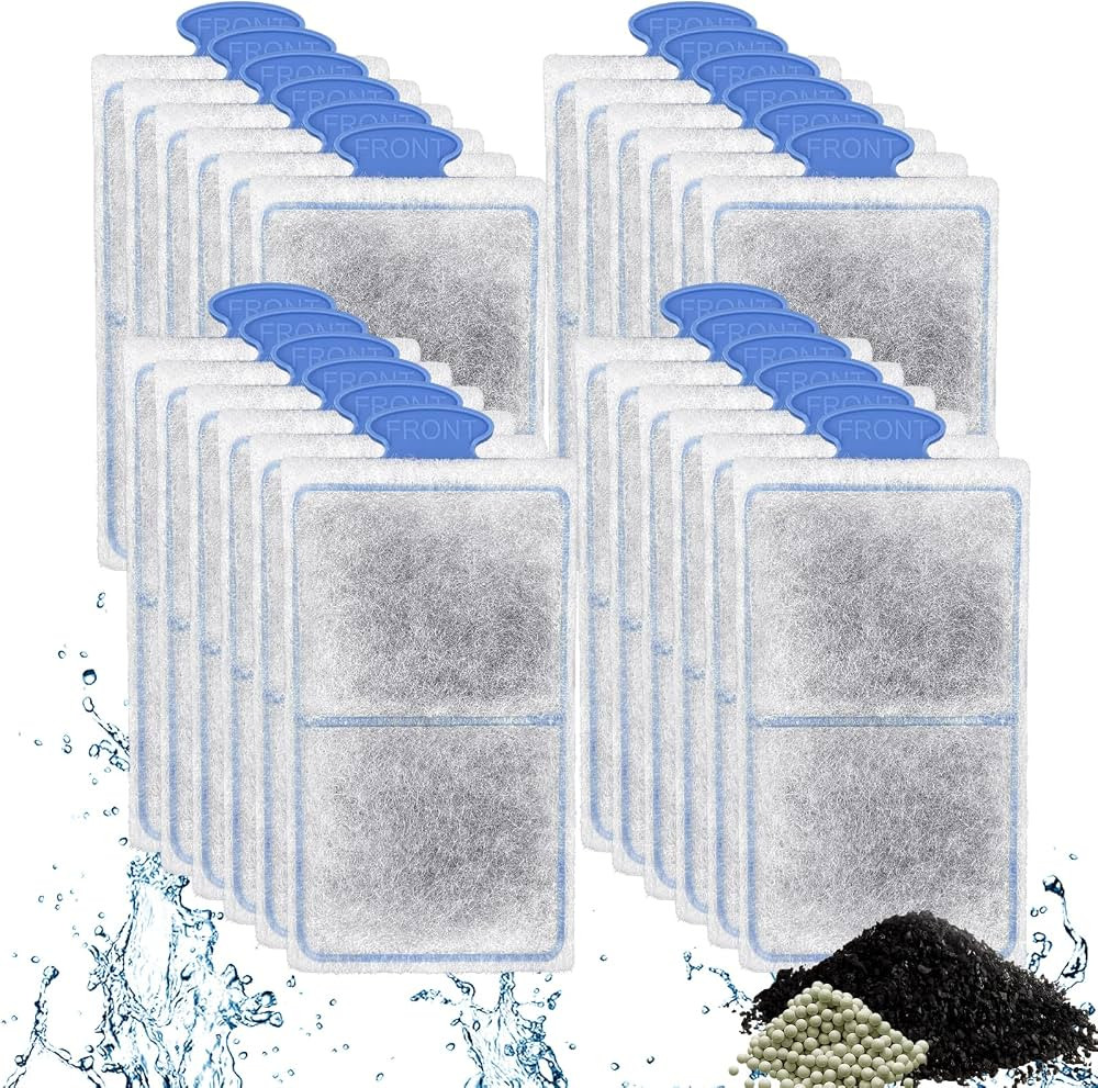driamor 24 Pack PF-S Filter Cartridges Compatible with PF10 Power Filters, Small Fish Tank Filter... | Amazon (US)