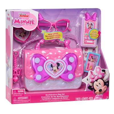 Disney Junior Minnie Mouse Bowfabulous Bag Set: Creative Thinking Toy Shopping Playset with Accessories | Target