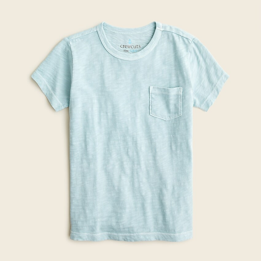 Kids' garment-dyed pocket T-shirt | J. Crew US