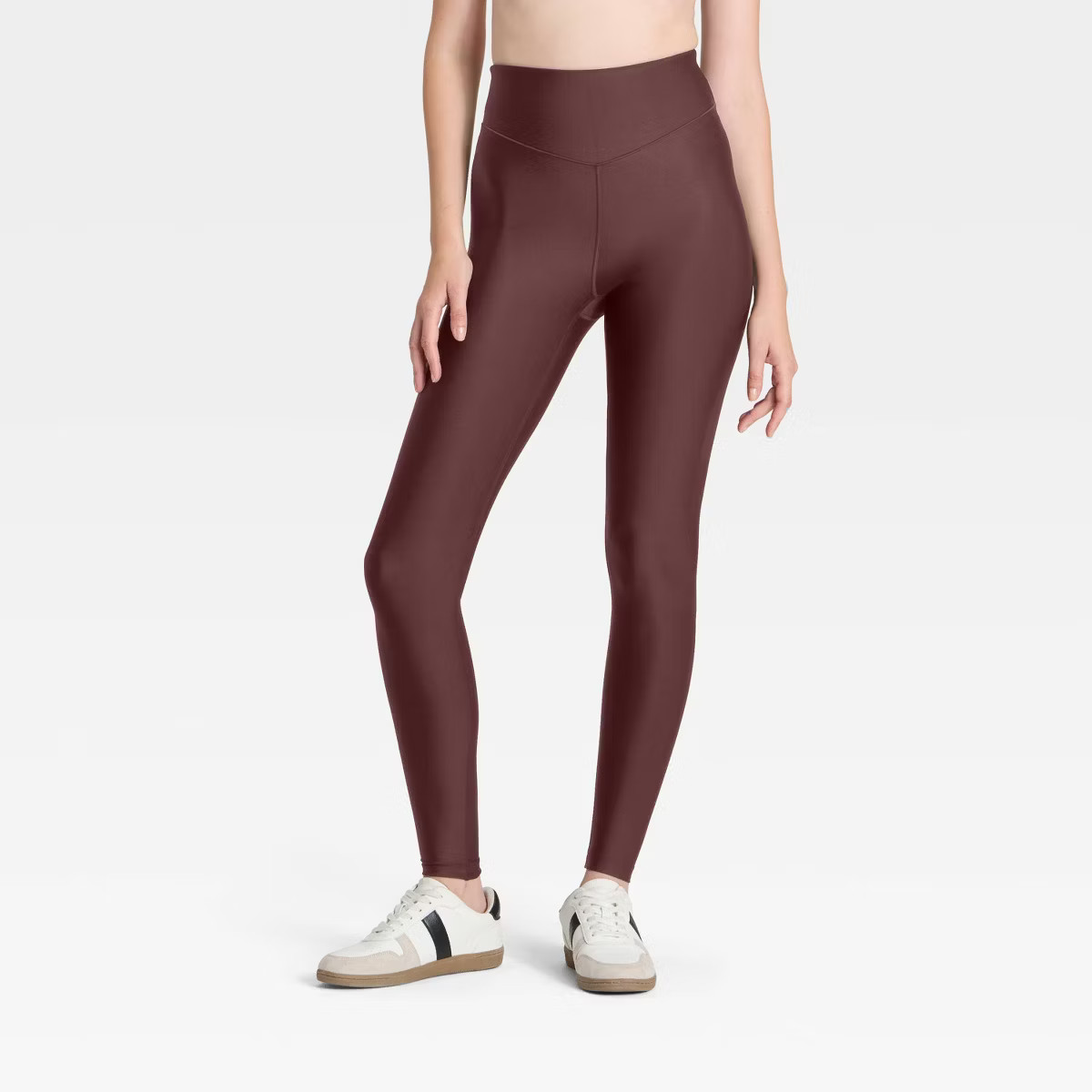 Women's Effortless Support High-Rise Sleek Leggings - All In Motion™ Brown L | Target