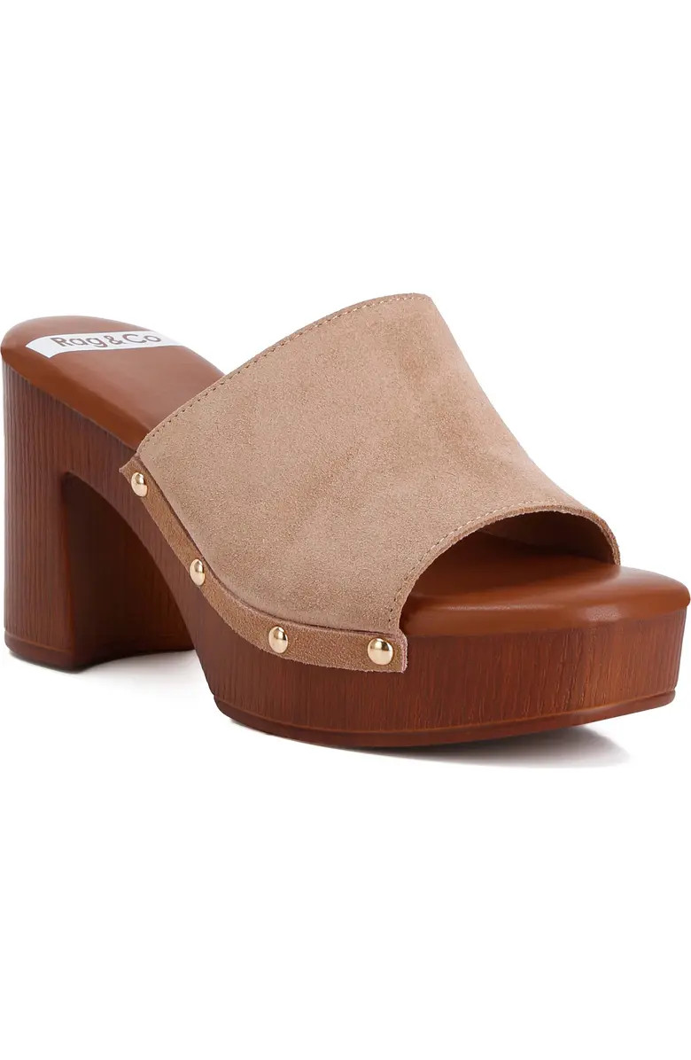 Rag & Co Cartera Suede Stud Mule (Women) | Nordstromrack | Nordstrom Rack