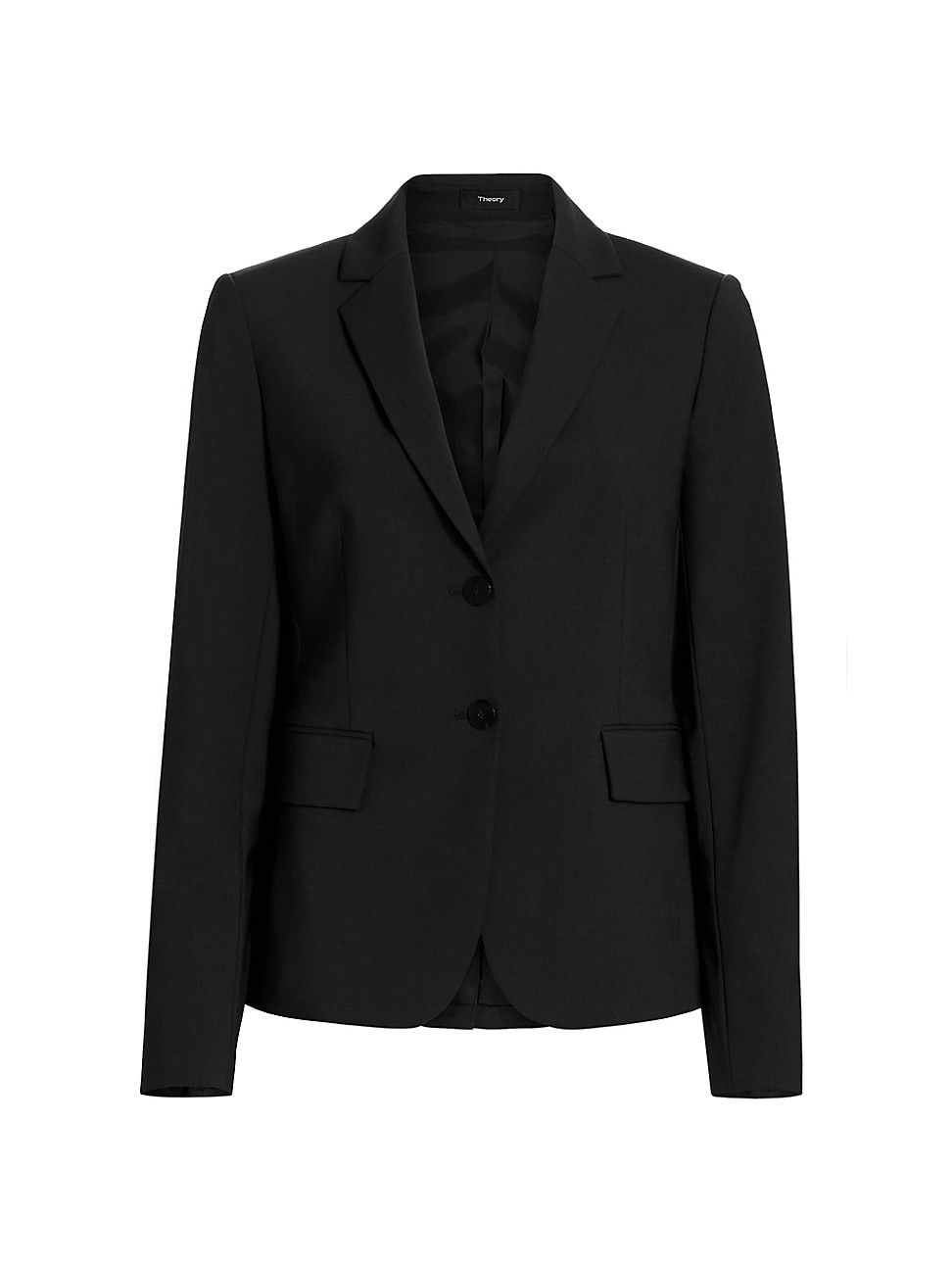 Theory Women's Carissa Wool Blazer - Black - Size 2 | Saks Fifth Avenue