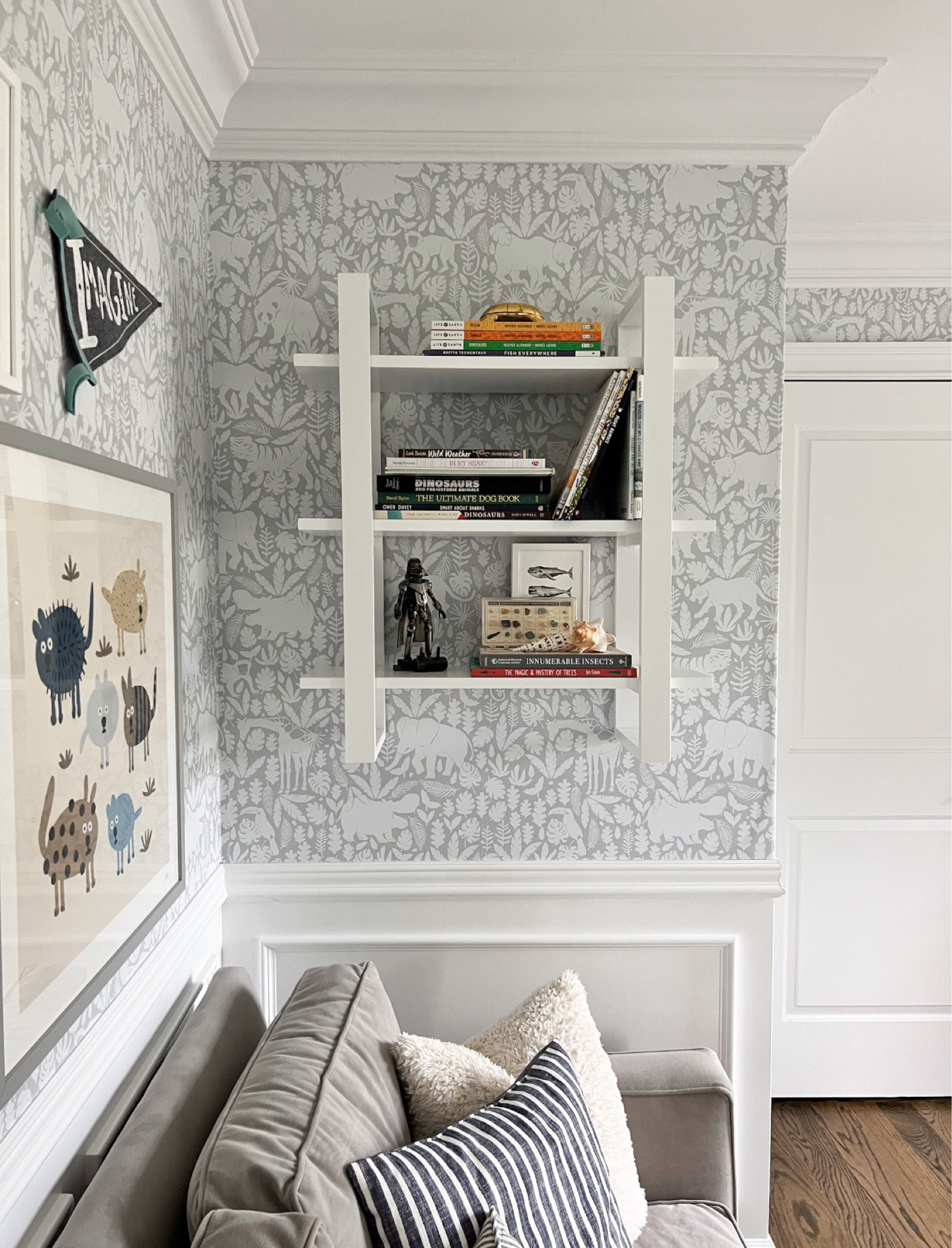 This cute white shelf is on sale! Hang it on its own or hang a few side-by-side to fill the wall! 

#LTKHome #LTKFamily #LTKSaleAlert