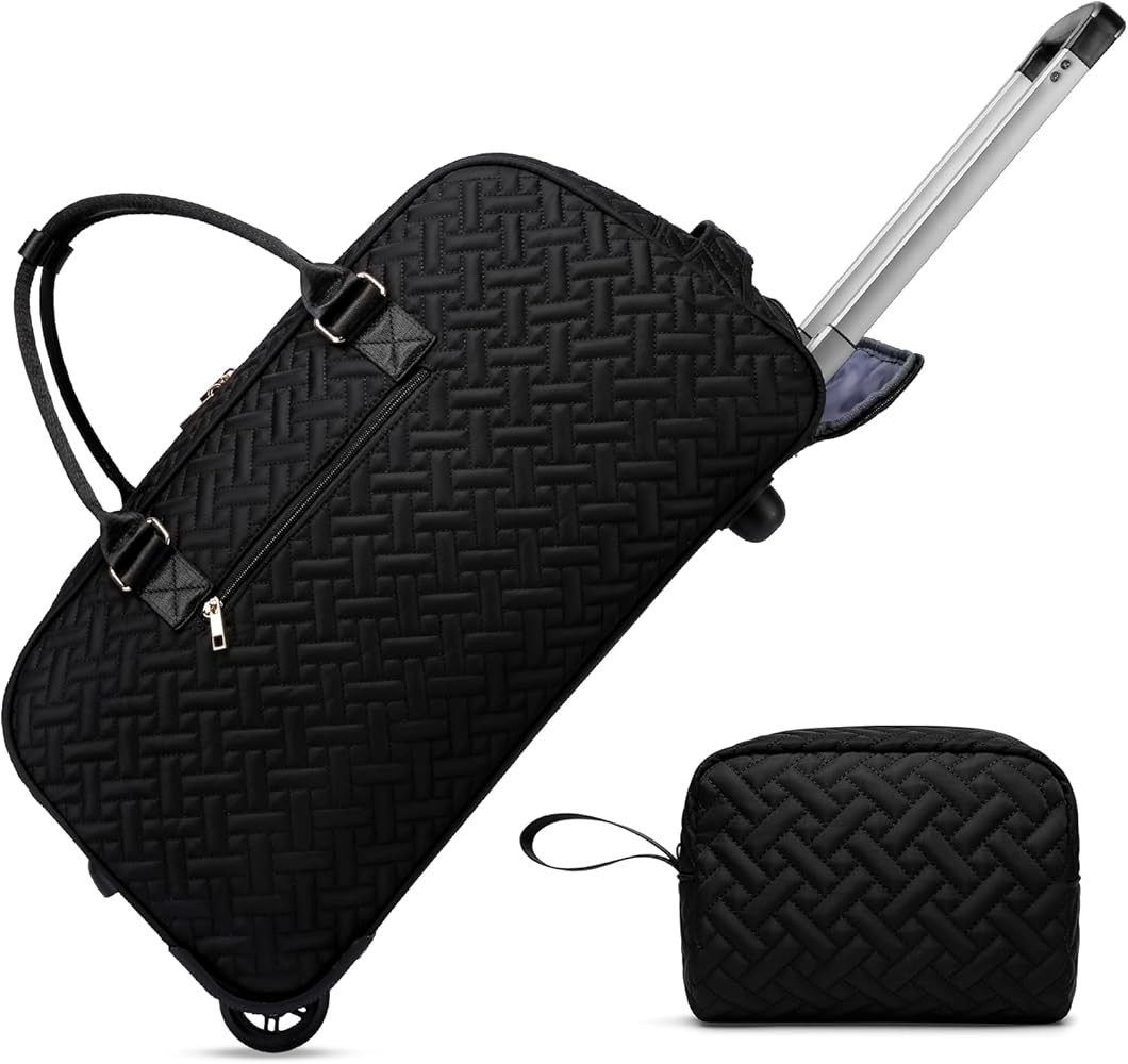 Duffle Bag for Travel, Weekender Bag with Shoe Compartment, Carry On Overnight Bag for Women with... | Amazon (US)