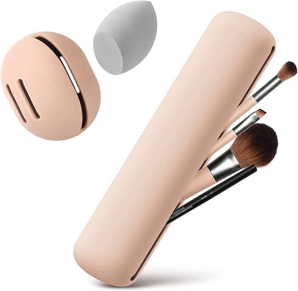 Makeup Sponge Holder, Travel Makeup Brush Holder Storage Box, Makeup Sponge Brush Blender Portabl... | Amazon (CA)