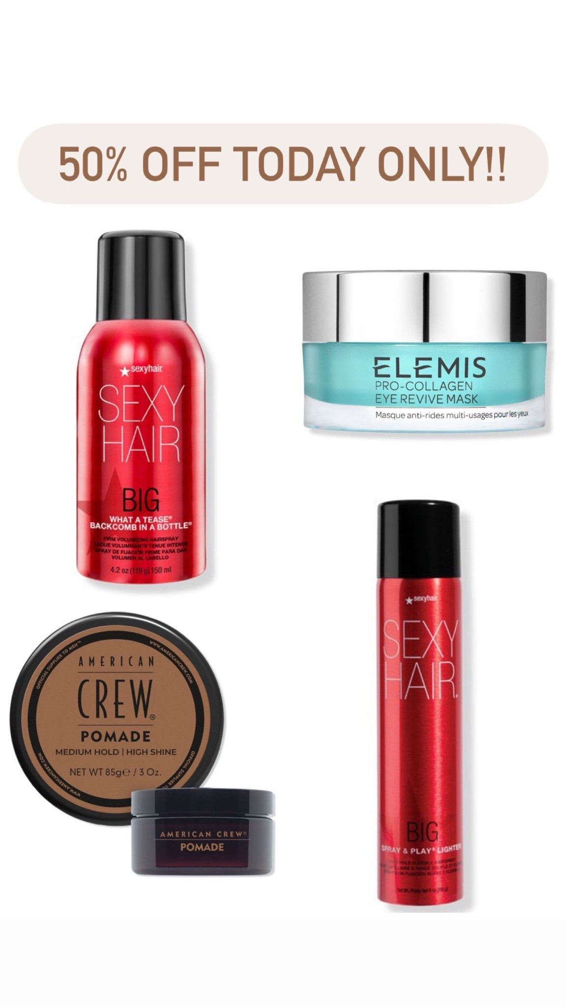 Ulta beauty sale! 50% off today only!

#LTKSaleAlert #LTKBeauty