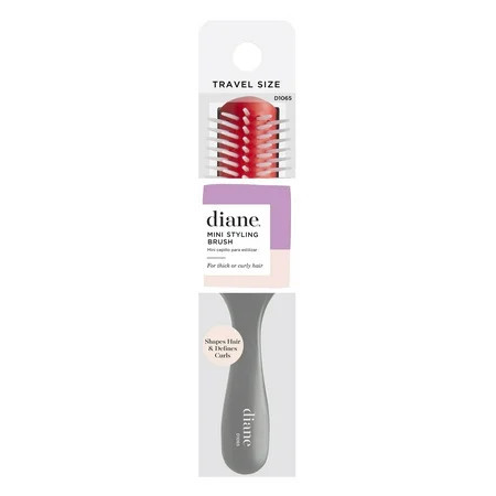 Diane Mini Travel Hairbrush for Shaping and Defining Curly Hair Heat-Resistant and Anti-Static | Walmart (US)
