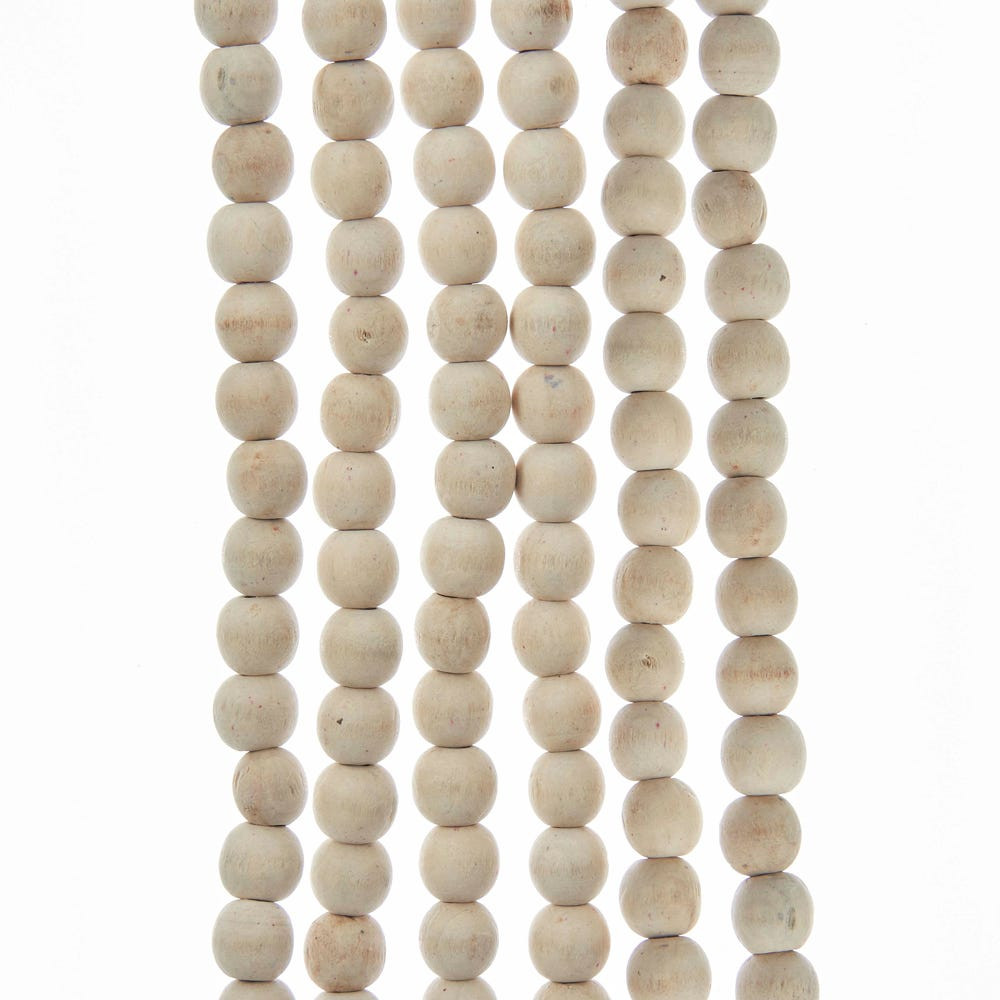 Kurt S. Adler 9-Foot Natural Wood Beaded Garland | Walmart (US)