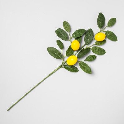 28" Artificial Lemon Stem Yellow/Green - Opalhouse™ | Target