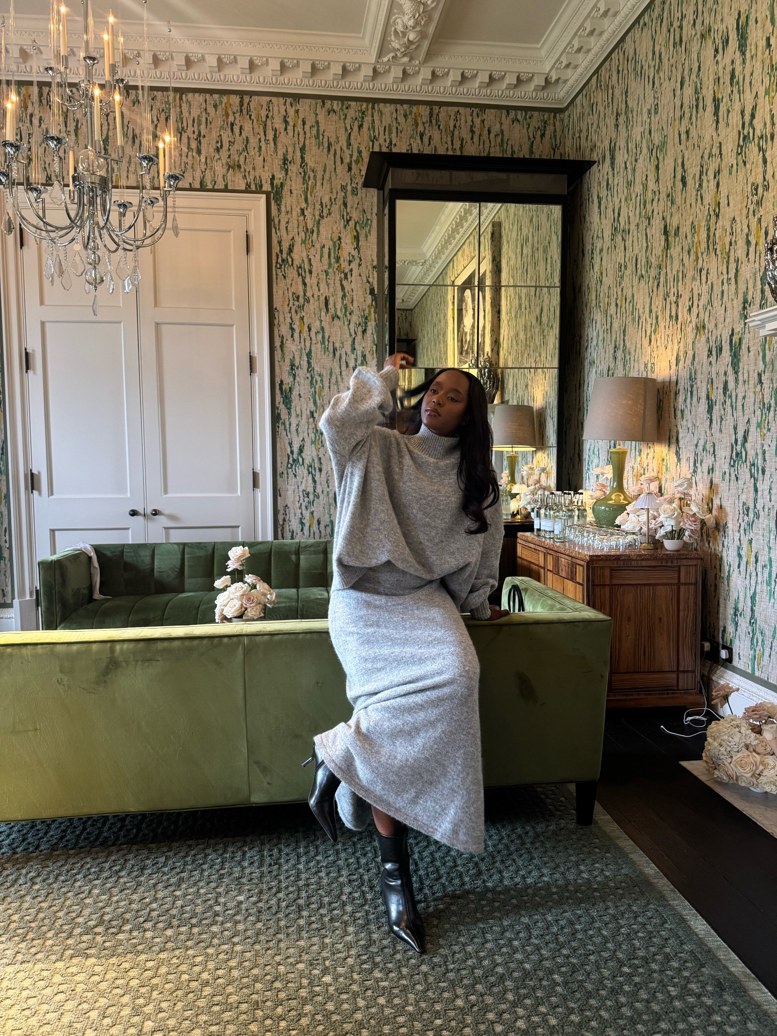 Grey knit set 🩶 I wear size S in both 

#LTKeurope #LTKstyletip #LTKwinter