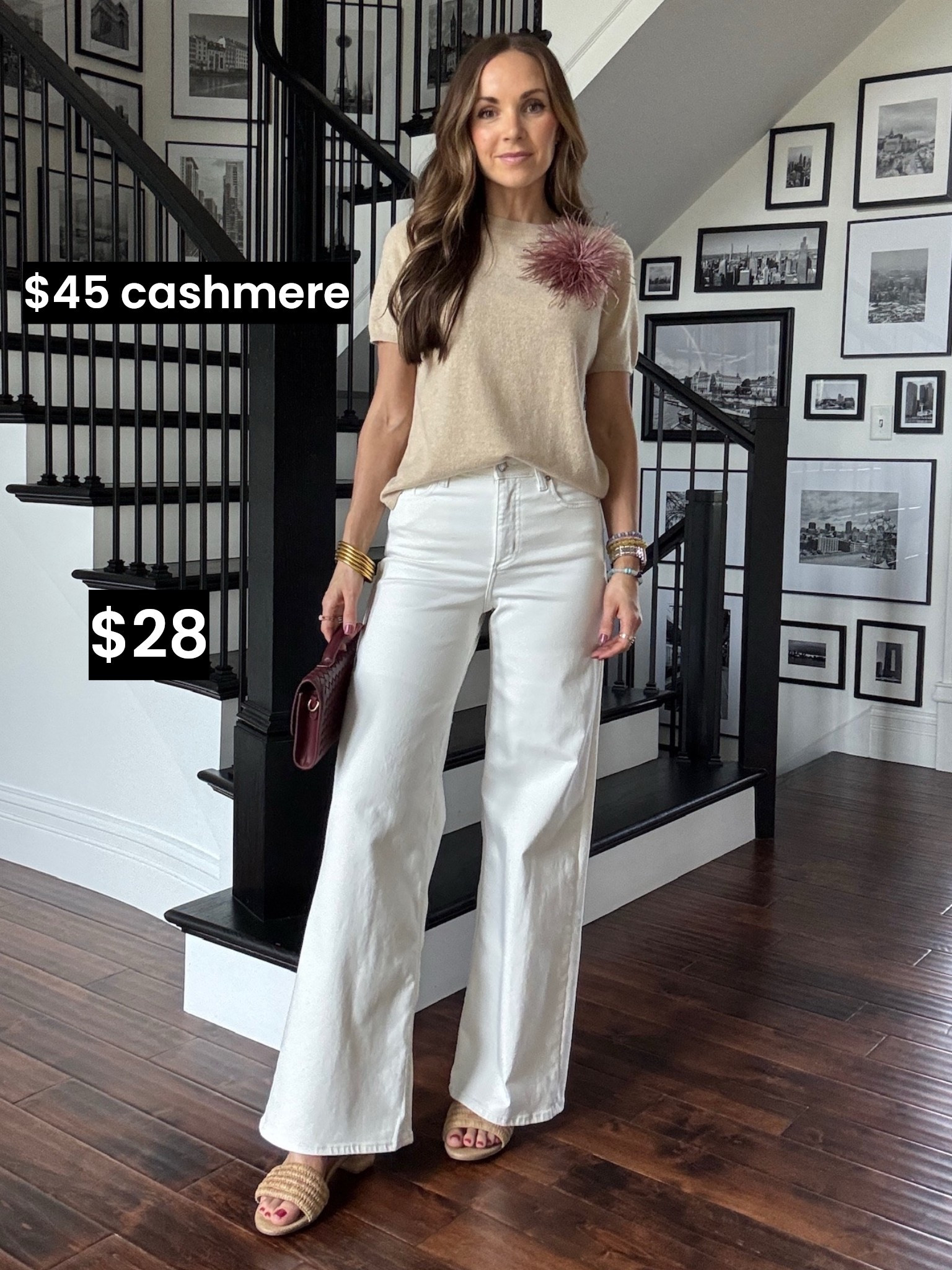 @Target new sweater from their 100% cashmere line! Perfect for spring, wearing a small in the top and a 4 in the jeans 

#LTKootd