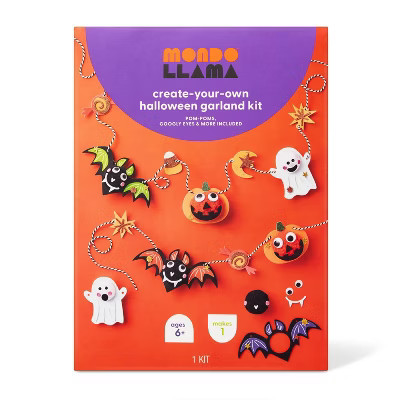 Halloween Pom Characters Garland Craft Kit - Mondo Llama™ | Target