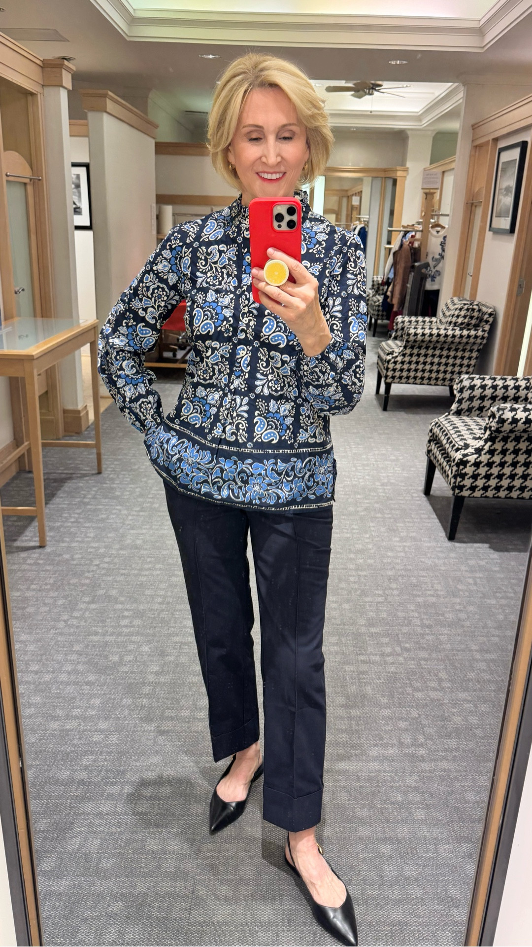 Tried this on and instantly felt like me 🤍

This look from Talbots is one of those easy, polished outfits that doesn’t try too hard. The printed top has just enough detail to make a statement (without being overwhelming), and these tailored pants are that perfect mix of comfortable and put-together. Paired it with classic black flats to keep everything simple and timeless.

It’s giving effortless, everyday chic… the kind of outfit you can wear from errands to lunch and still feel completely confident ✨


#LTKSeasonal #LTKOver40 #LTKootd