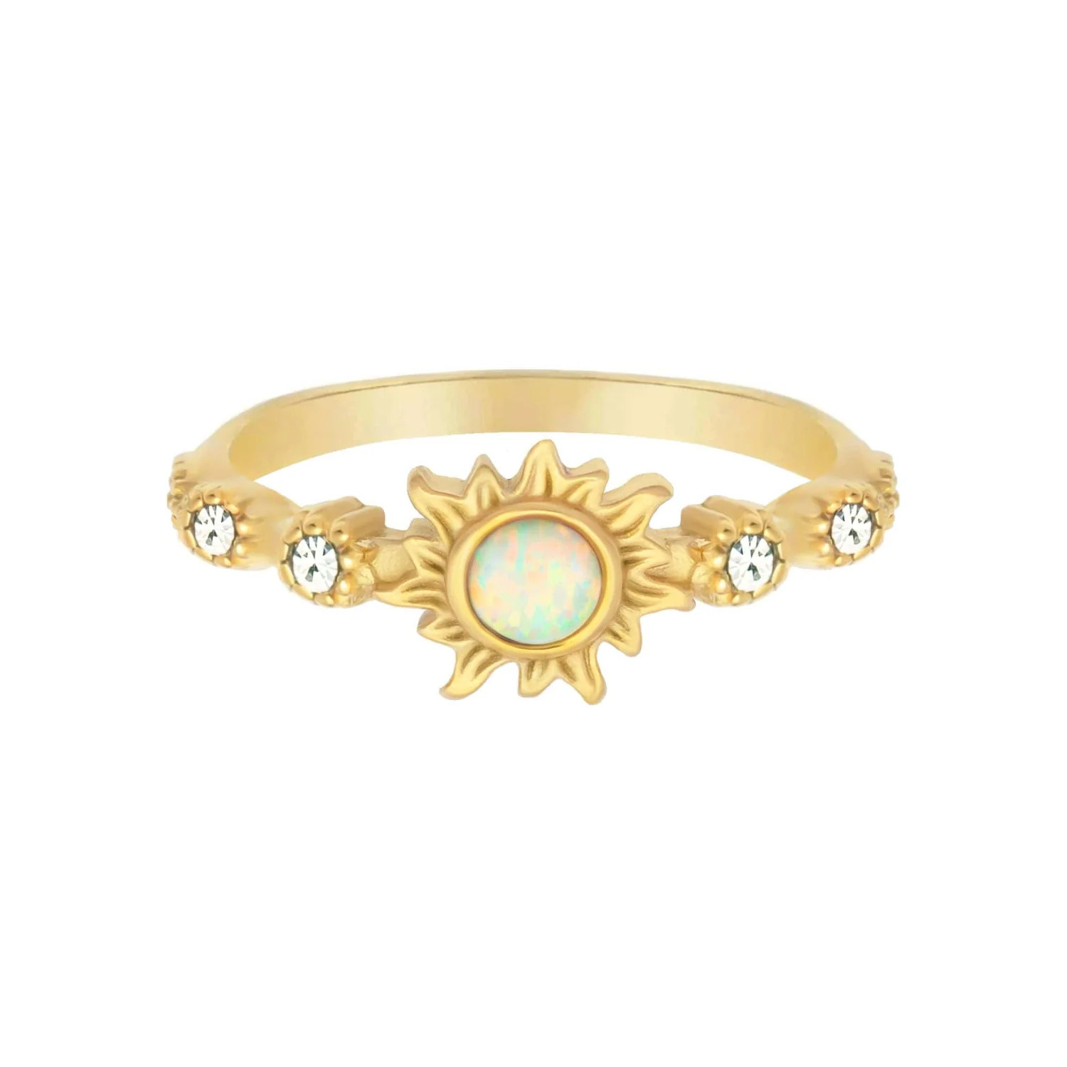 BOHOMOON Tranquil Opal Ring | Waterproof & Tarnish Free Stainless Steel | Bohomoon UK