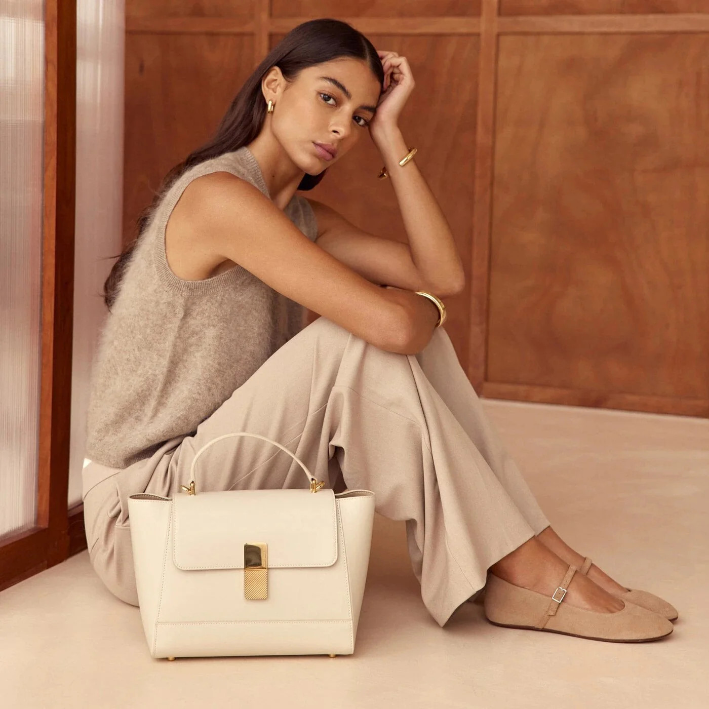 Marly Gold Edition - Tan Box Leather | ATELIERS AUGUSTE