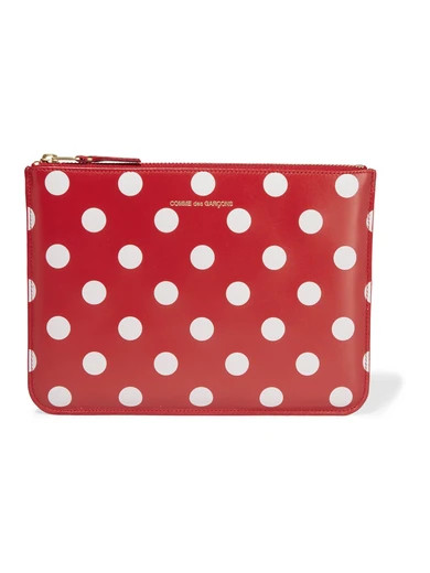 Comme des Garçons - Polka-dot Leather Pouch - Red | NET-A-PORTER (US)