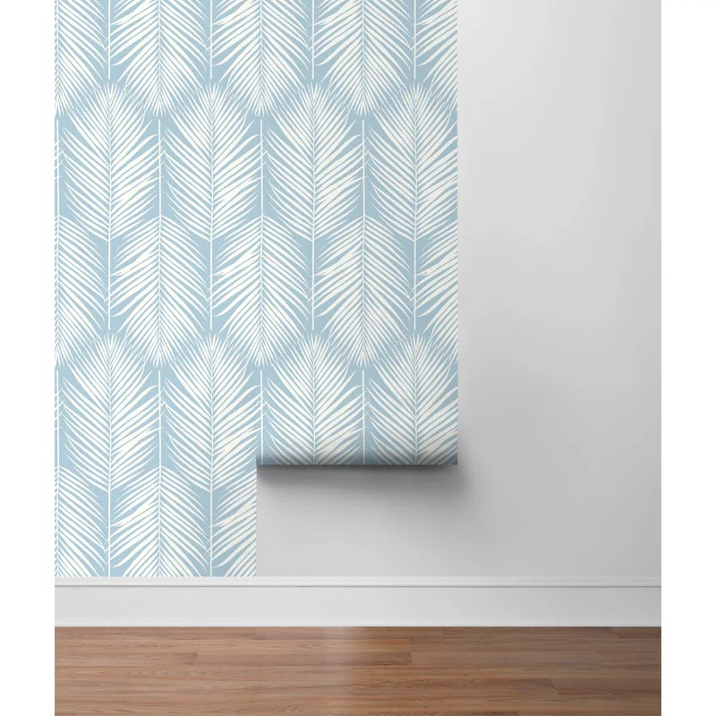 Victorville Palm Silhouette 18' L x 20.5" W Peel and Stick Wallpaper Roll | Wayfair Professional