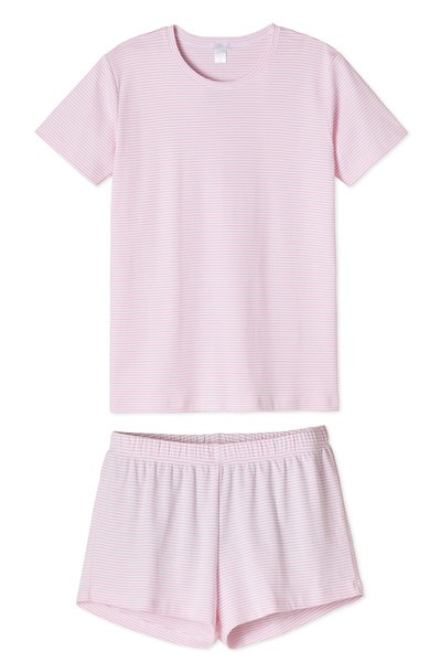 Pima Weekend Shorts Set in Lily | LAKE Pajamas