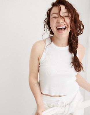 Aerie Free Spirit Ribbed Tank Top | American Eagle Outfitters (US & CA)