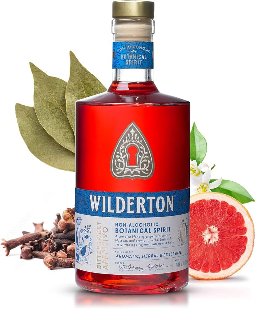 Wilderton Bittersweet Aperitivo Non Alcoholic Spirits - Botanical Spirit with Grapefruit, Orange ... | Amazon (US)