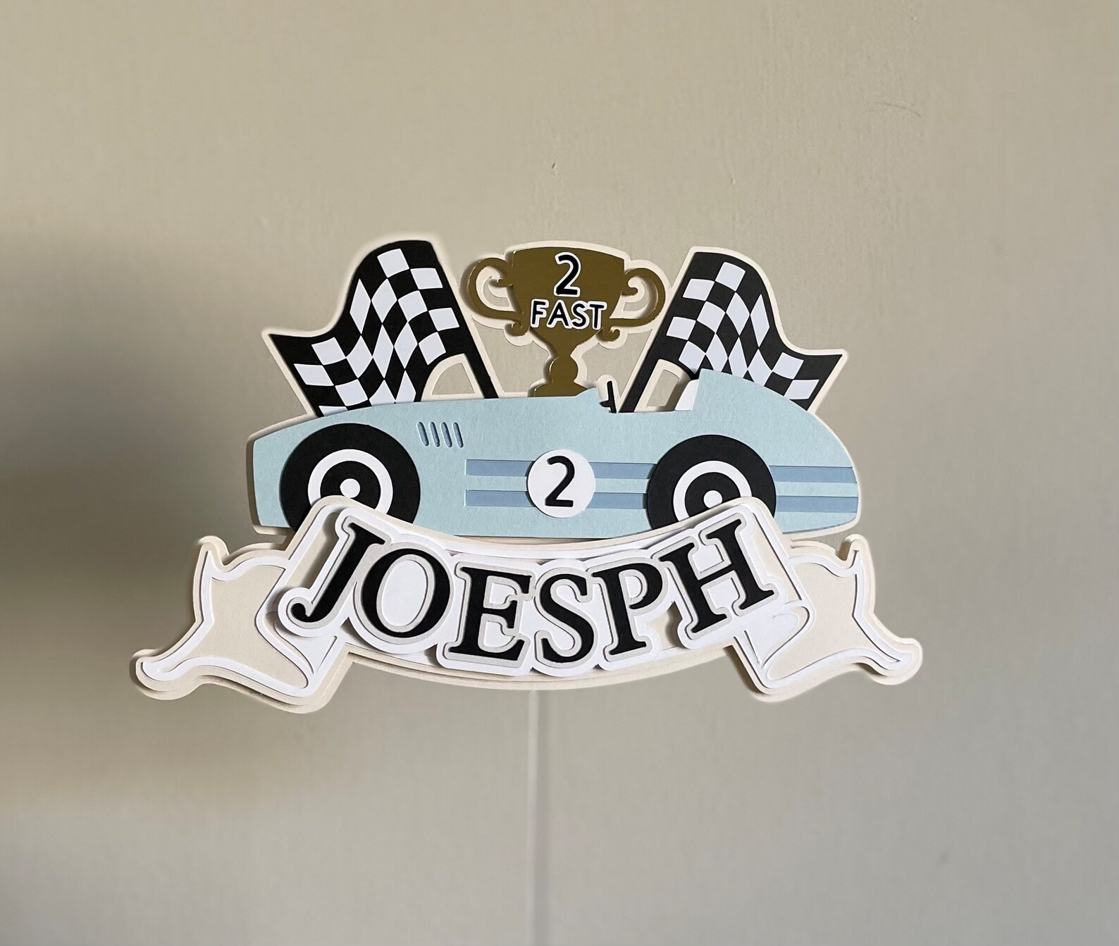 Racecar Cake Topper Retro Race Car Cake Topper Racecar Birthday Cake Topper fast One Cake Topper ... | Etsy (US)