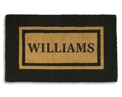 Personalized Double Border Doormat | Williams-Sonoma