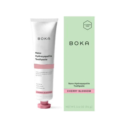 Boka Fluoride Free Toothpaste, Nano Hydroxyapatite Toothpaste, Appropriate for Sensitive Teeth - Cherry Blossom Flavor - 3.4 fl oz | Walmart (US)