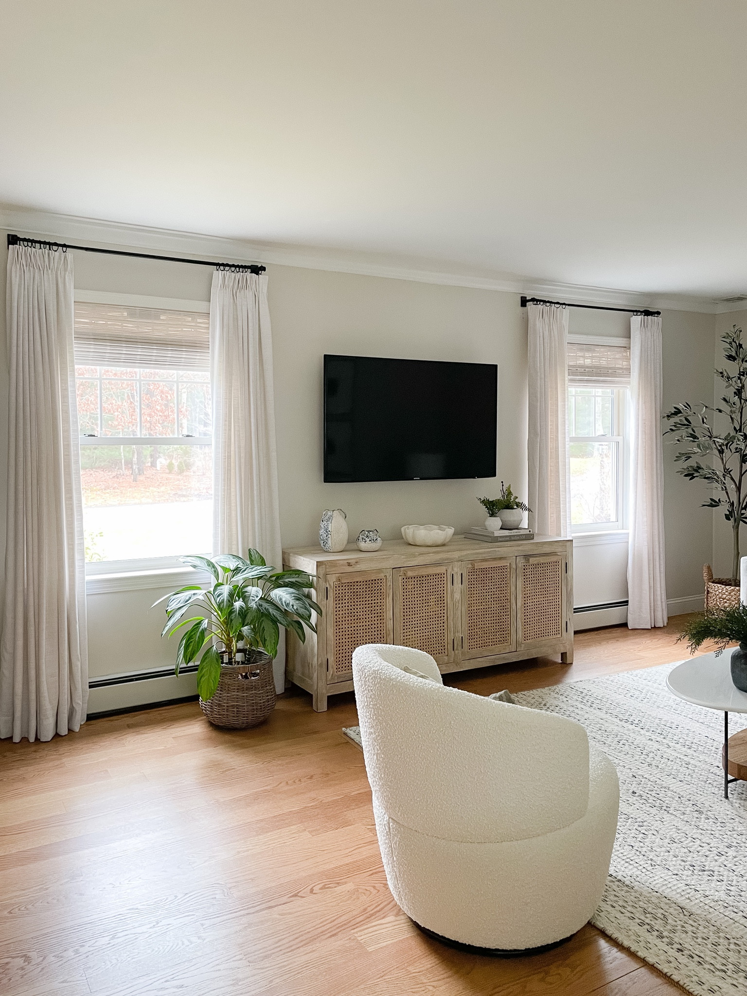 Media console, Amazon drapes, window hardware, Roman shades 

#LTKhome #LTKstyletip