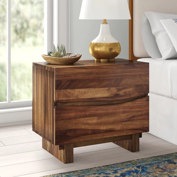 Hiram 2 Drawer Nightstand | Wayfair Professional