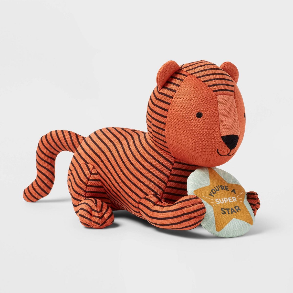 Mini Kids' Plush Milestone Tiger - Pillowfort™ | Target