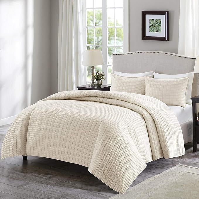 Comfort Spaces Kienna Quilt Coverlet Bedspread Ultra Soft Hypoallergenic All Season Lightweight F... | Amazon (US)