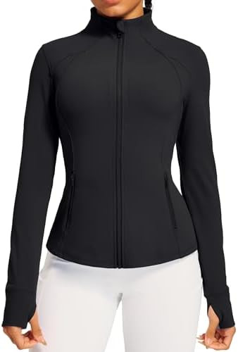 IUGA Women's Workout Jackets BBL Running Athletic Jackets Lightweight Full Zip Up Slim Fit for Wo... | Amazon (US)
