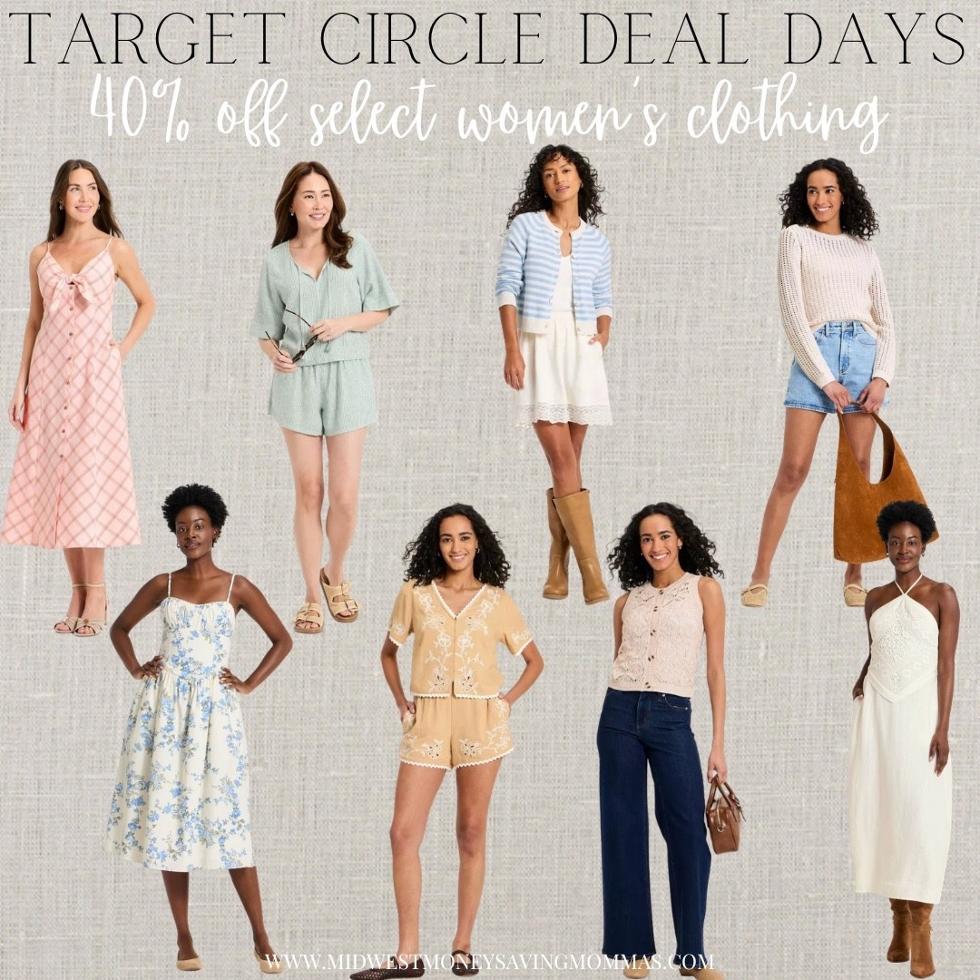 40% off select women’s clothing @Target 

Target Circle Deal Days  midi dress  spring outfits  spring dress  floral dress  matching set 

#LTKSeasonal #LTKSaleAlert #LTKootd