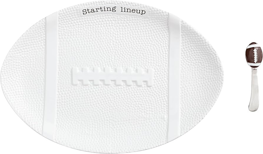 Mud Pie Figural Football Platter with Football Spreader | Amazon (US)