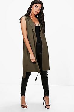 Sleeveless Belted Duster | Boohoo.com (US & CA)
