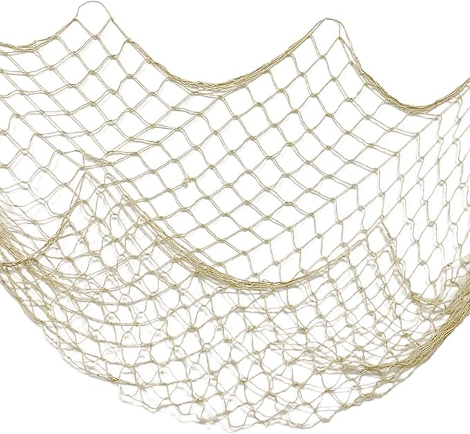 OJYUDD Fishing Net Decor, Fishnet Decor, Mediterranean Style Photographing Decoration, Natural Fi... | Amazon (US)