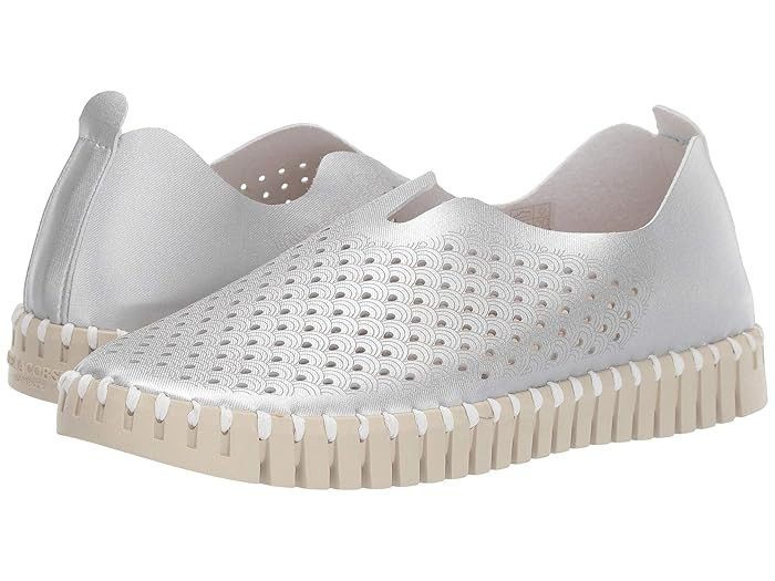 Ilse Jacobsen Tulip 3576 (Silver) Women's Slip on Shoes | Zappos