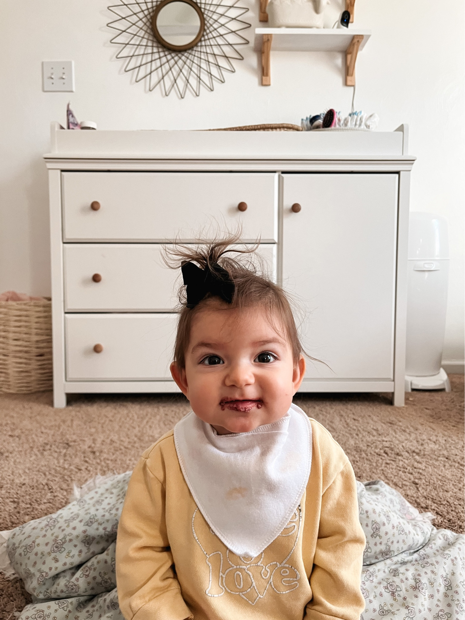 Forever in love with my girls’ first boho modern nursery! This changing table has a removable top portion as babies get older and no longer need diaper changes. I switched out the knobs to create a boho look.

Baby girl nursery, Boho nursery decor, Nursery furniture, Nursery design, Neutral nursery decor

#LTKkids #LTKbaby #LTKfamily