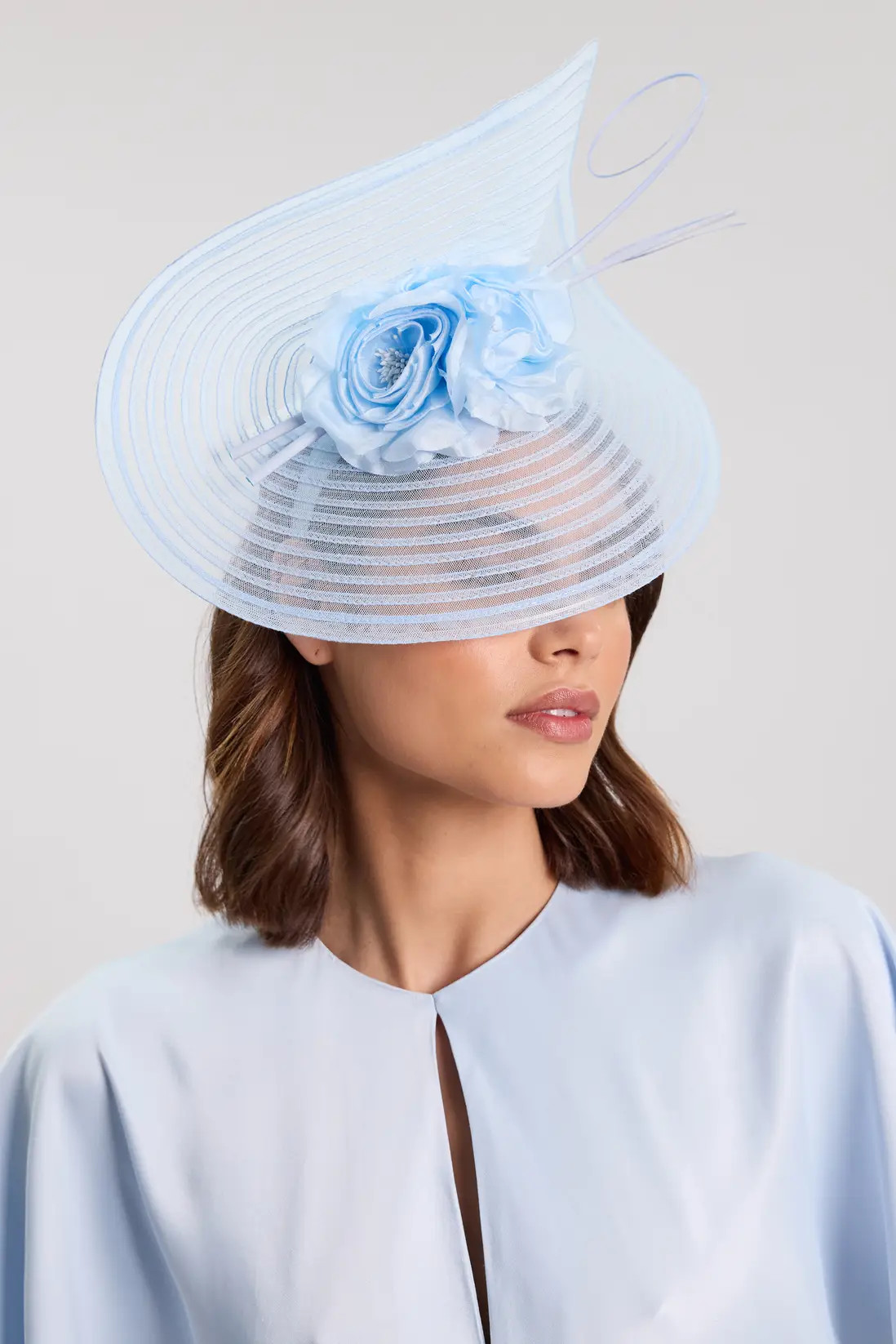 Asymmetric Disk Flower Detailed Fascinator | Karen Millen