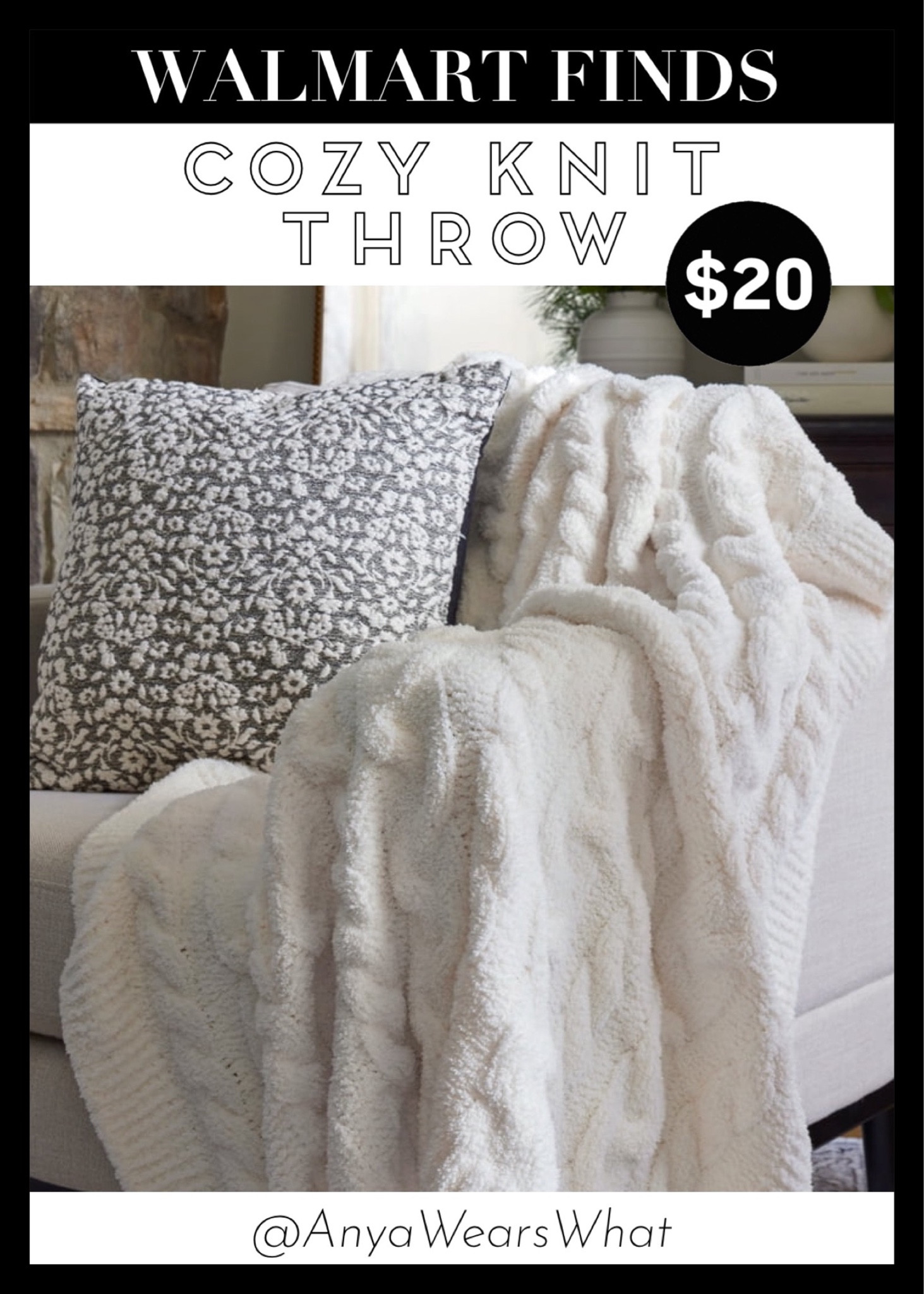 Super soft cozy knit throw for only $19.97! BAREFOOT DREAMS DUPE! ☁️✨ 
#LTKHoliday #spring #springcleaning #decor

#LTKSeasonal #LTKFindsUnder50 #LTKHome