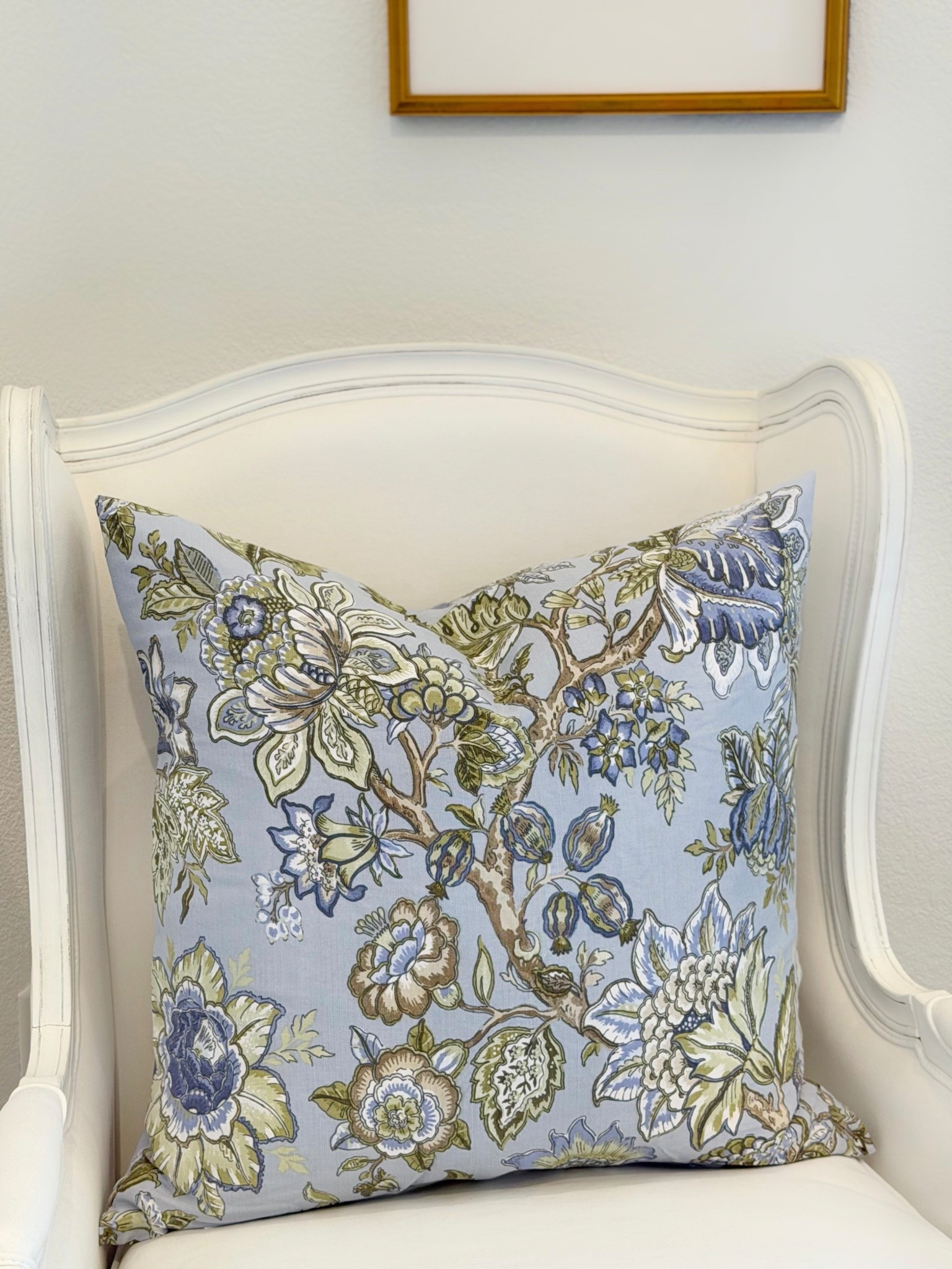 Spring pillows 🌸 floral print pillow covers spring decor blue pillows peony pillow