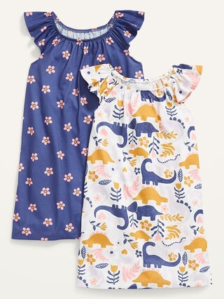2-Pack Ruffle-Trim Nightgown for Toddler Girl & Baby | Old Navy (US)